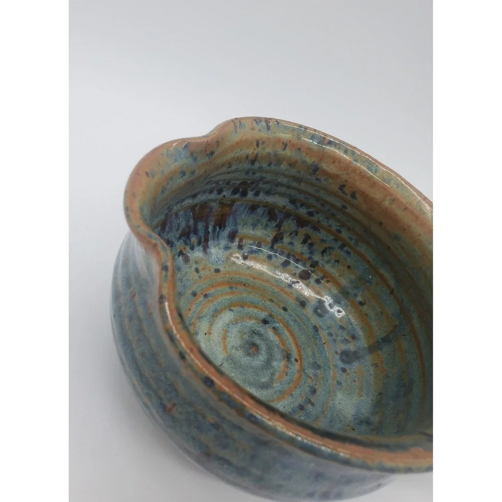 Vintage Studio Art Pottery The Wooden Potter Stoneware Mini Pitcher Gravy Boat